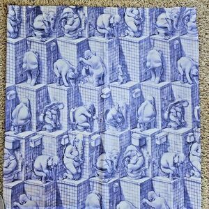 Claus Rye Schierbeck Elephants On Toilets Shower Curtain Bathroom Potty Humor